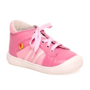 rúžové dievčenské topánky